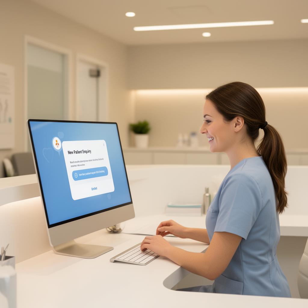 A new patient enquiry arrives at 9pm